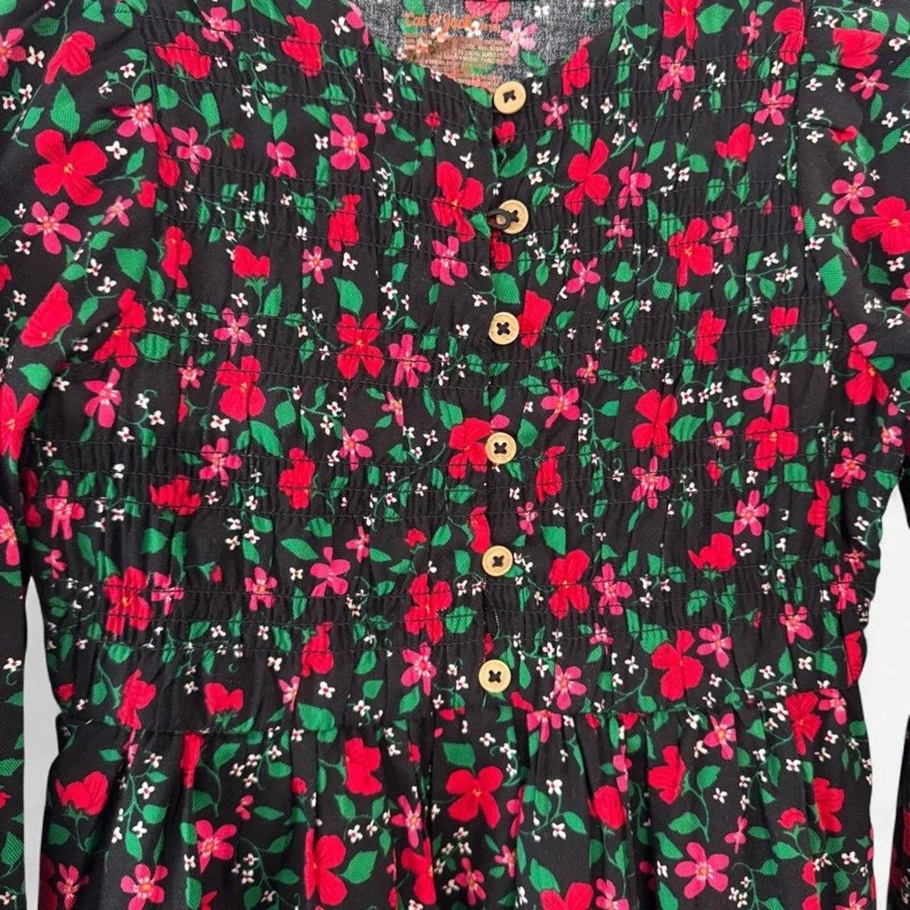 Cat jack kids girls floral dress Zise M8